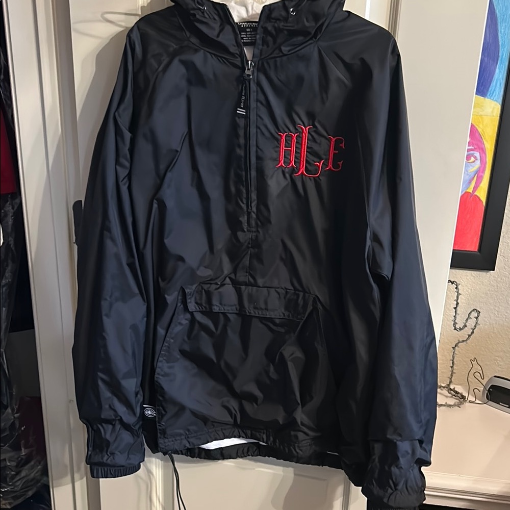 Charles River apparel lined pullover rain jacket